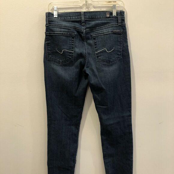 7 For All Mankind Gwenevere Skinny Mid Rise Jeans Size 28 - Picture 3 of 8